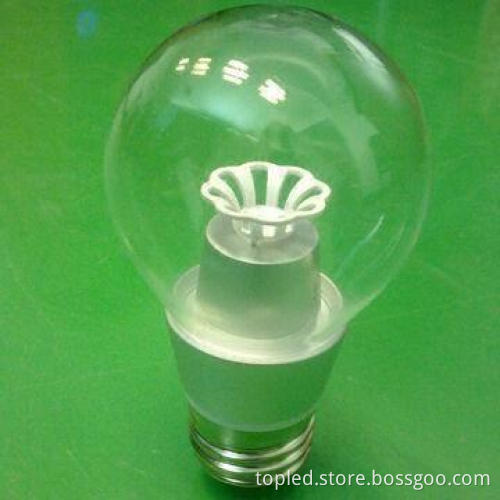 5W Clear LED Bulb with 110/220 AC Input Voltage